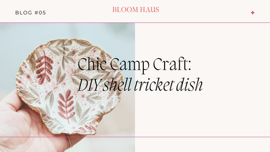 DIY Botanical Shell Dish: A Delicate Nature Inspired Craft