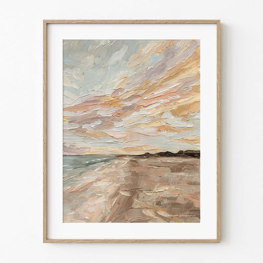Hannah Weisner Art - "Looking for Seashells" Print