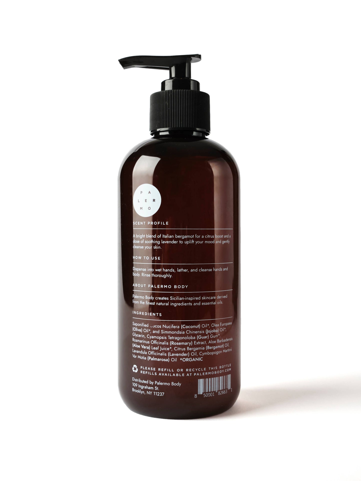 Palermo Body - Hand + Body Wash | Bergamot + Lavender