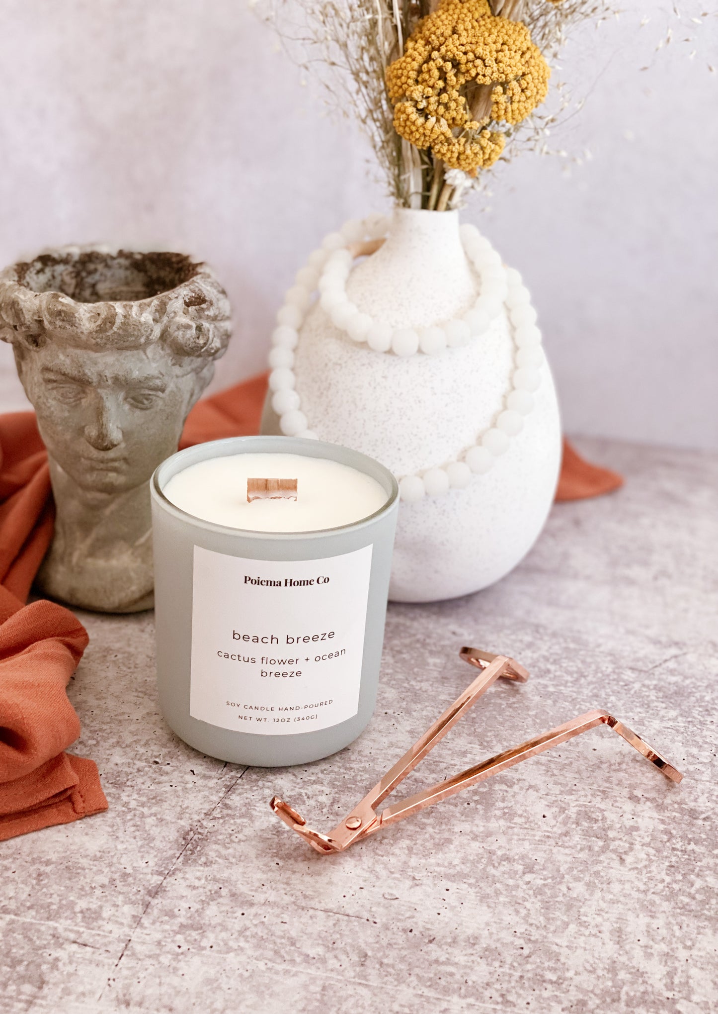 Luxury Hand-Poured Soy Wax Candles | beach breeze