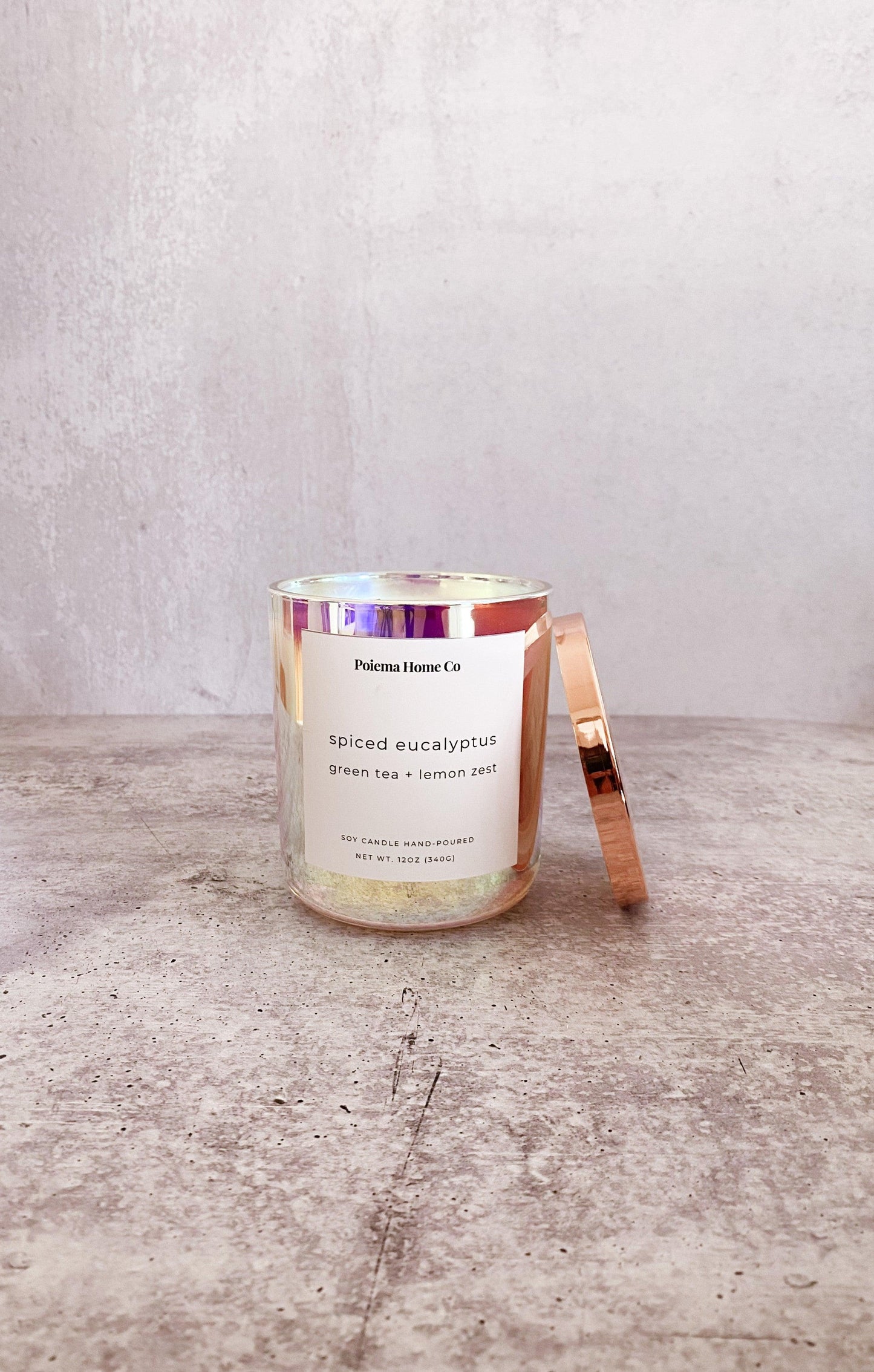 Luxury Hand-Poured Soy Wax Candles | spiced eucalyptus - Poiemahomeco