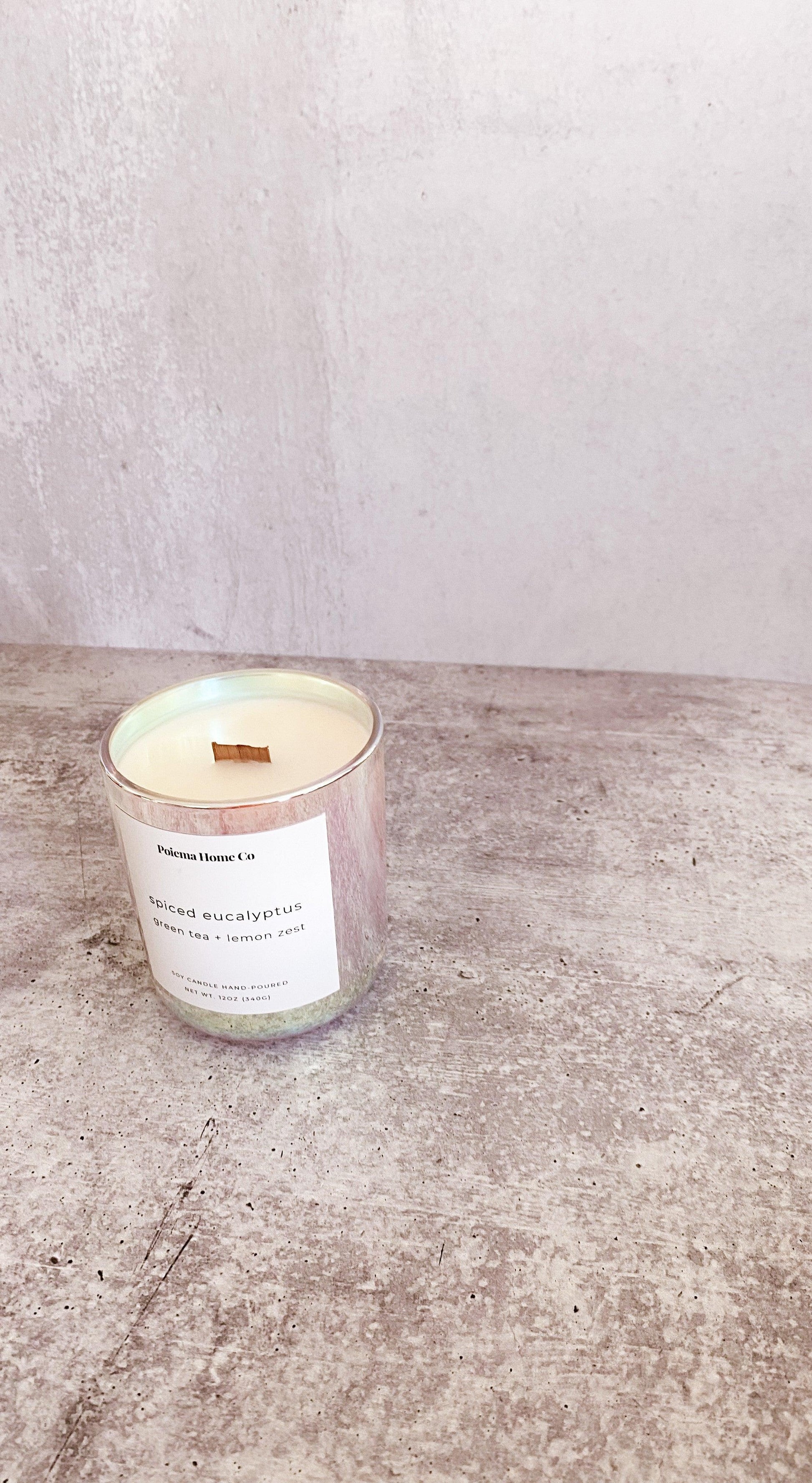 Luxury Hand-Poured Soy Wax Candles | spiced eucalyptus - Poiemahomeco