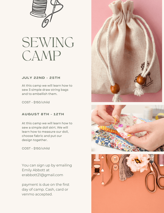 Summer Sewing Camp - Poiemahomeco